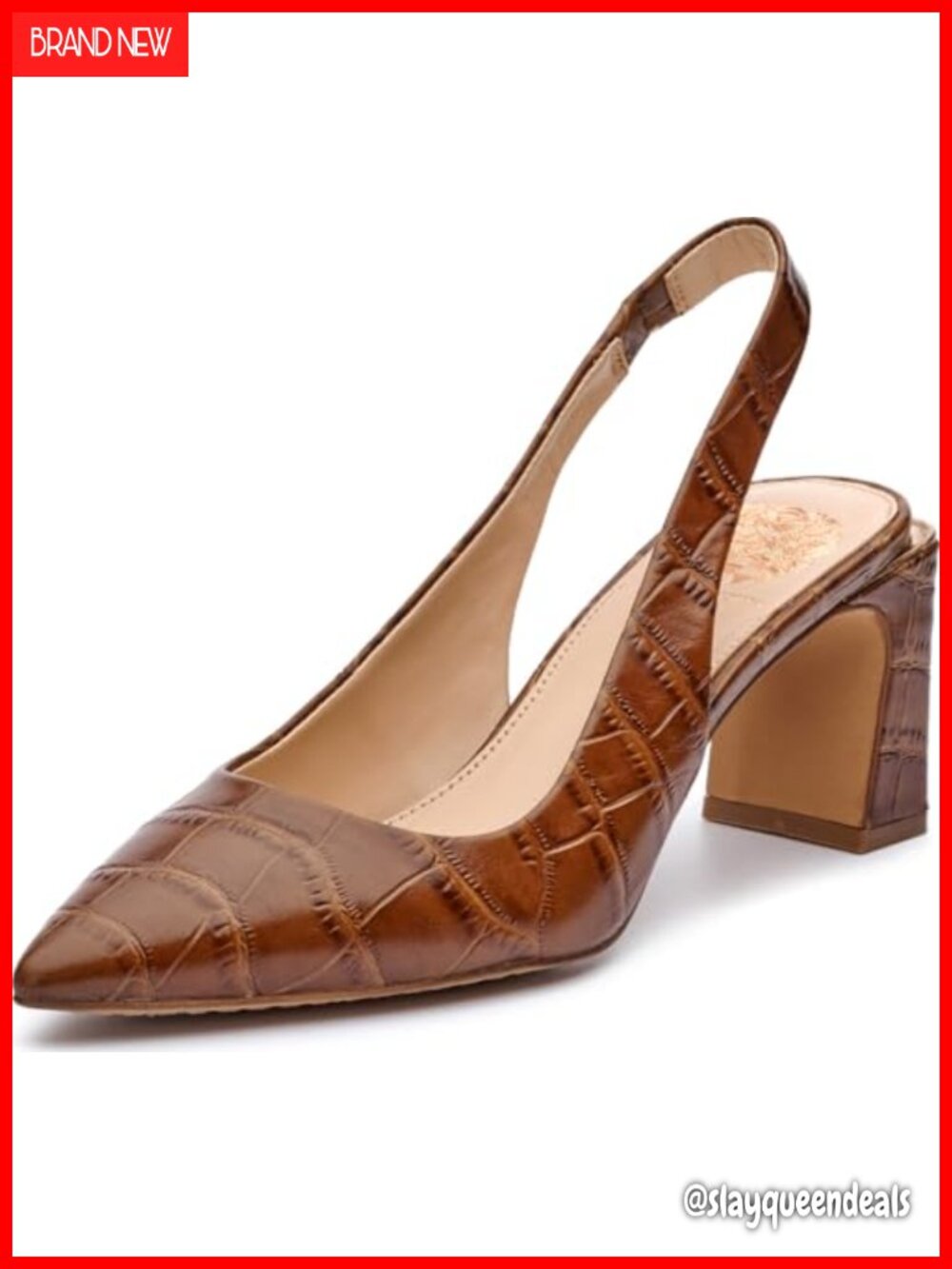 Women's Slingback Pump Pointed Toe Block Heel Business Casual